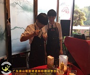廣州天頤華府咖啡拉花 學員實踐
