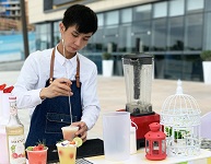 飲品培訓—惠州十里銀灘維港灣展翅學員冰沙活動